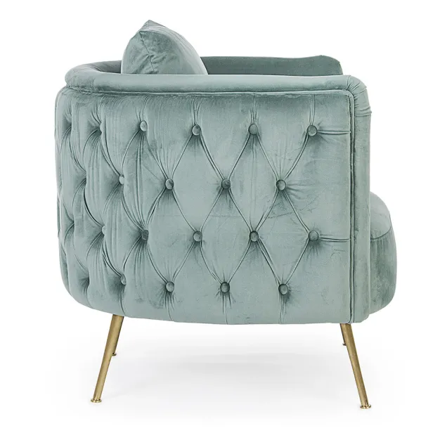 Regency Seafoam Tufted Accent Chair - Image 2