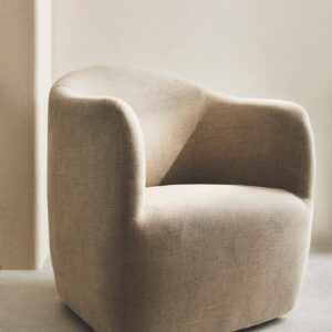 Oslo Minimalist Swivel Arm Chair