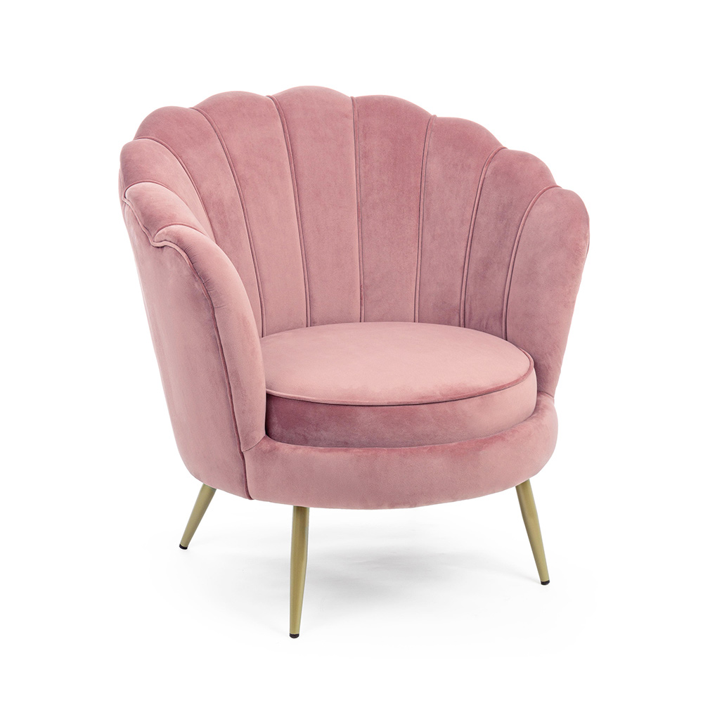 Celeste Blush Shell Accent Chair