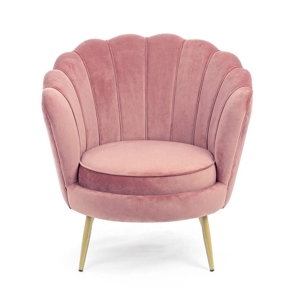 Celeste Blush Shell Accent Chair - Image 4