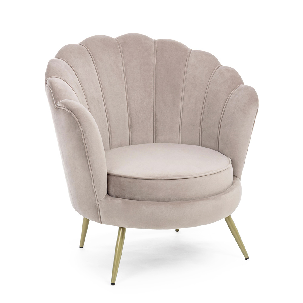 Pearl Mist Shell Accent Chair