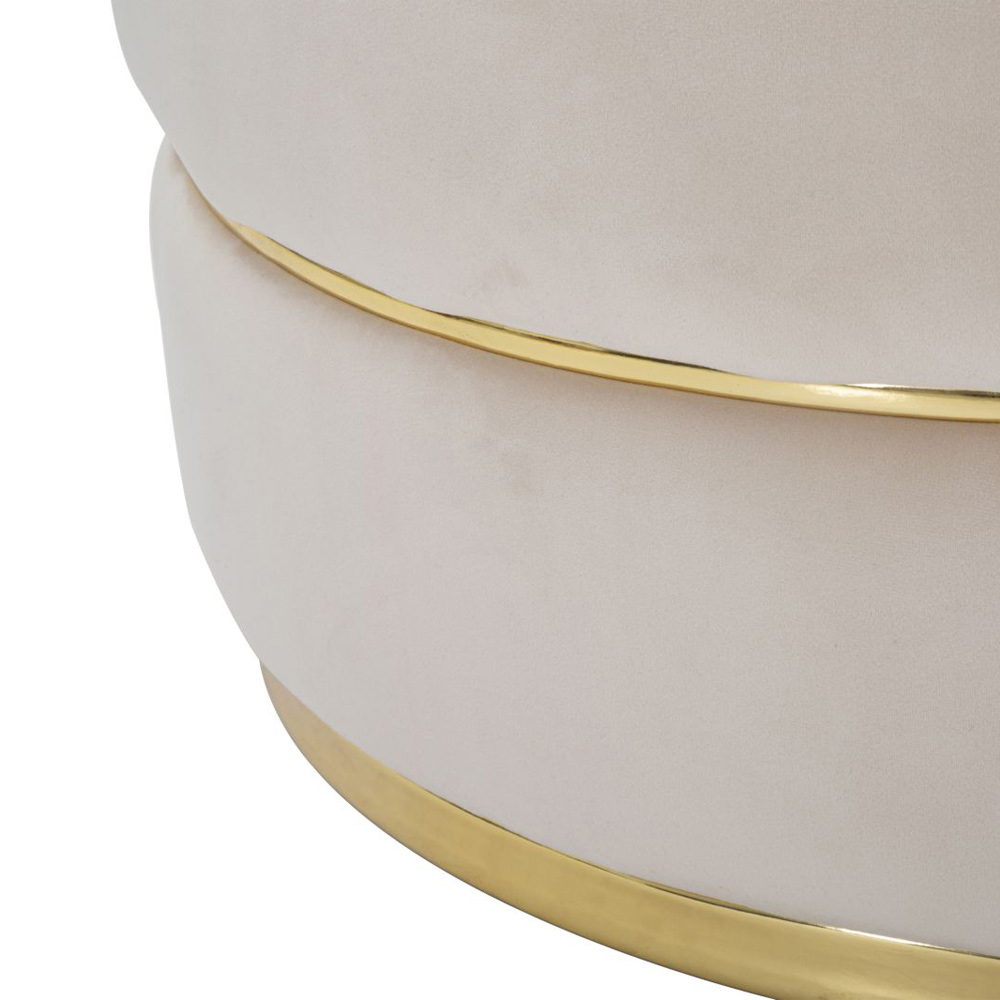 Aurelia Ivory Swivel Accent Chair - Image 2