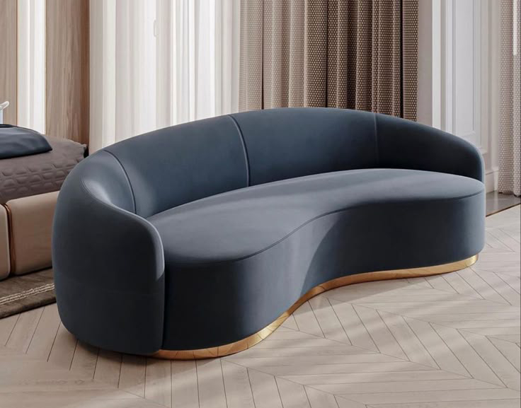 Sinuo Contemporary Velvet Couch