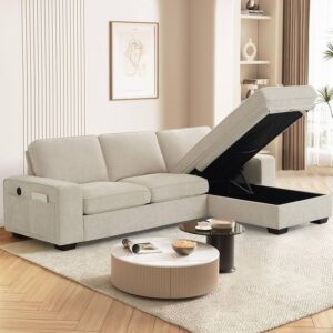 Utility L-Sectional with Chaise Storage