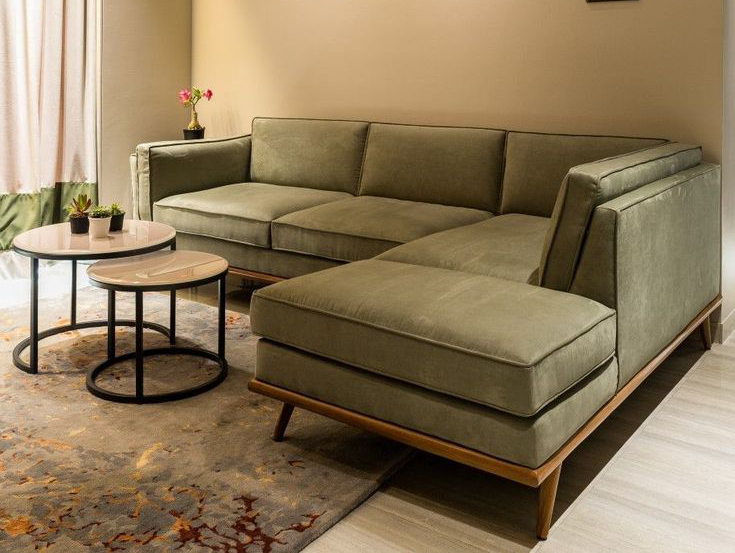 Sage Mid-Century L-Sectional