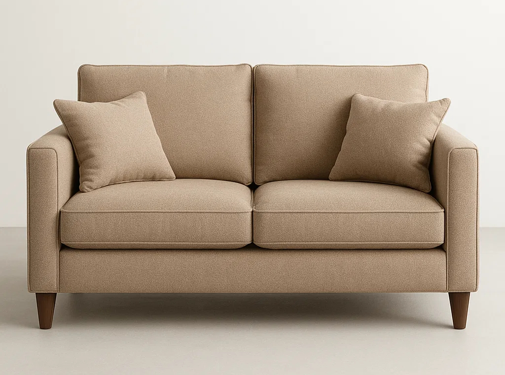 Sandstone Plush 2-Seater Sofa